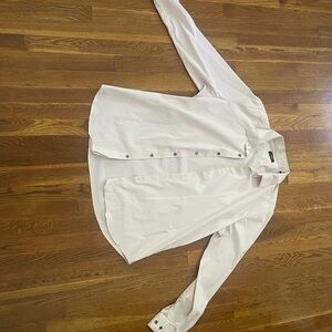 Theory Men's Light Pink Button Down Shirt